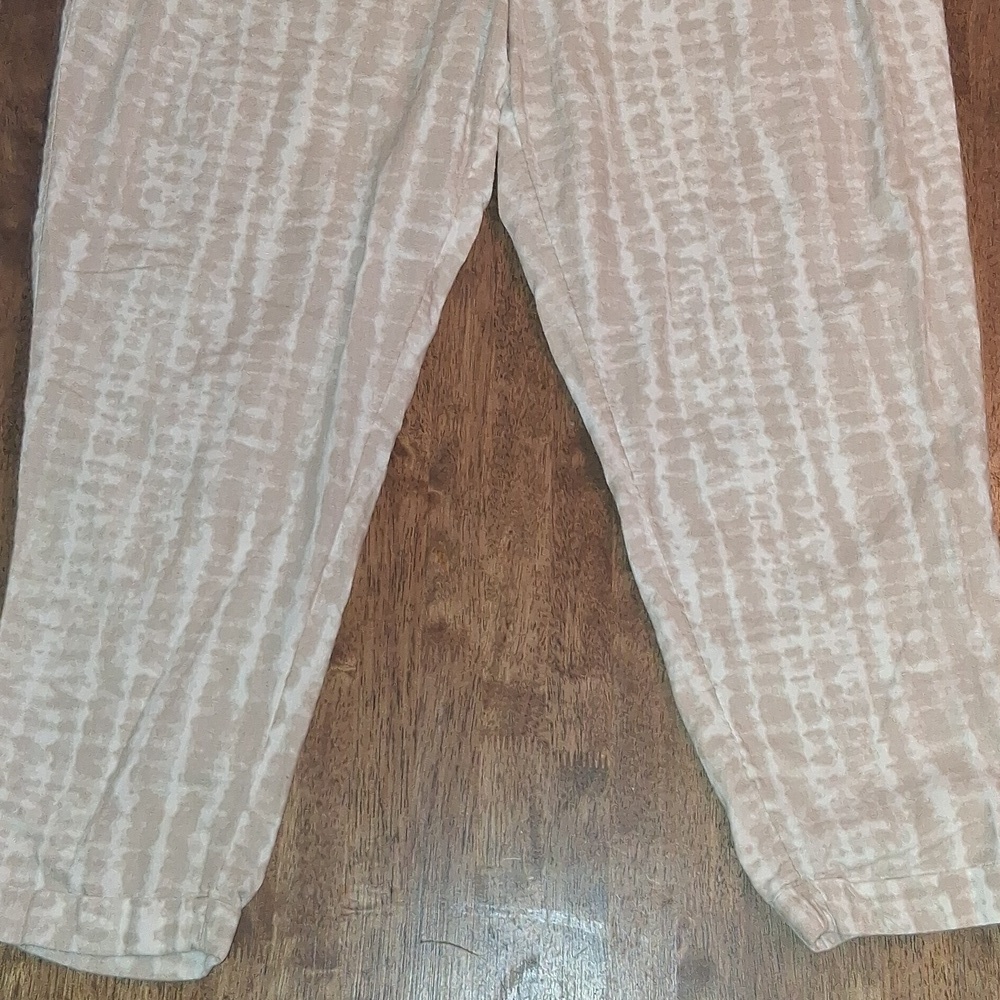 Old Navy High-Waisted Tie-Dye Linen-Blend Straight Cropped Pants XL - Picture 5 of 9